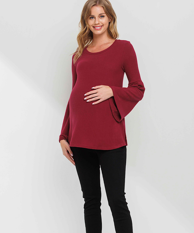 The Bell Long Sleeved Top (Black)