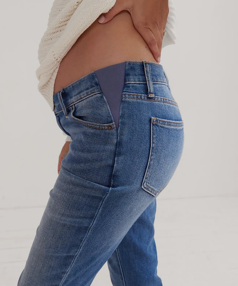 HATCH: The Crop Maternity Jean (Indigo)