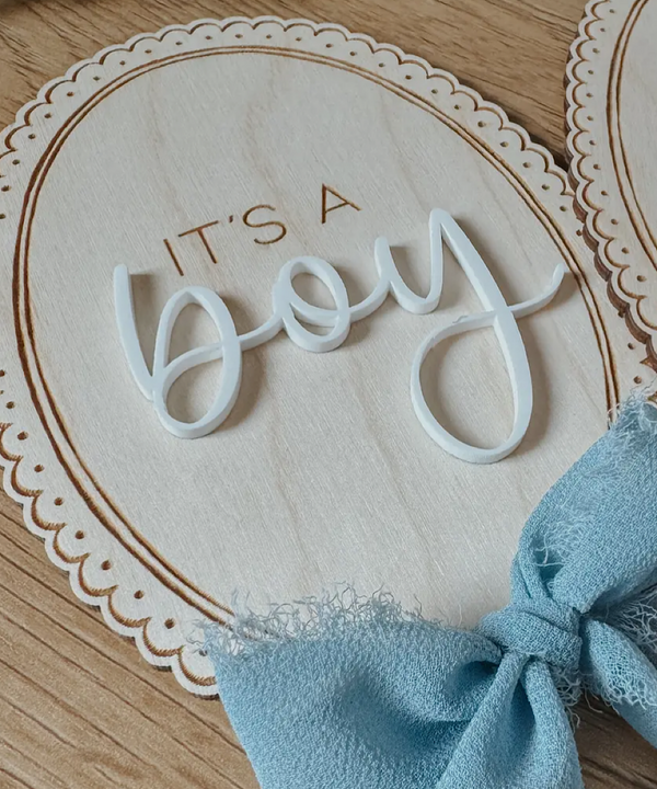 Gender Announcement Sign – A Charming Photo Prop It's A Boy