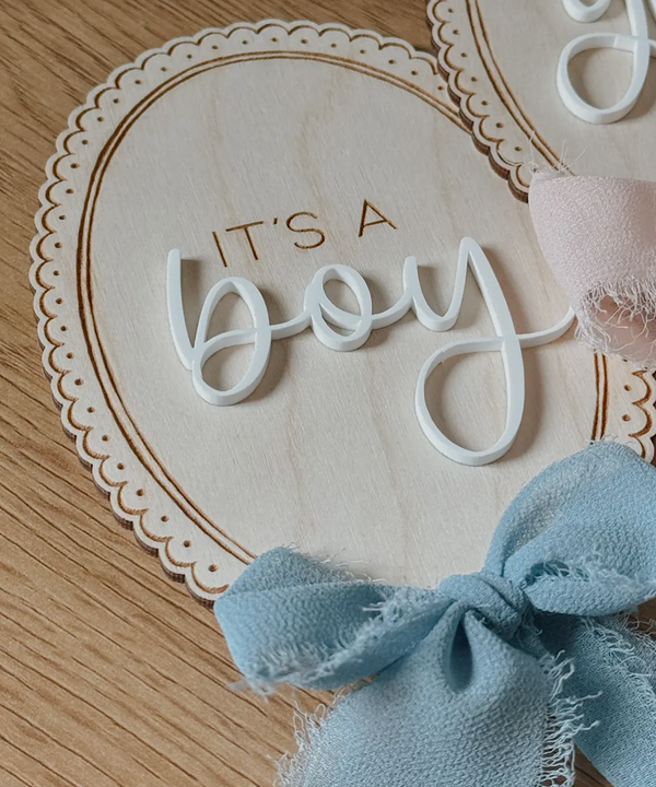 Gender Announcement Sign – A Charming Photo Prop It's A Boy