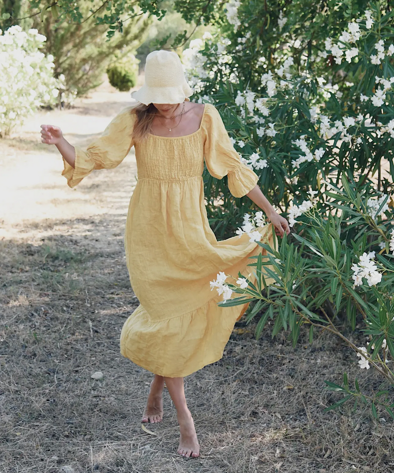 The Deia Dress (Sunflower)