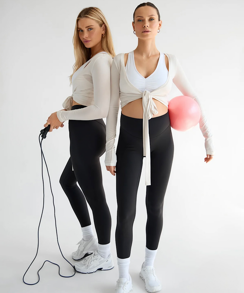 The Ballet Wrap Top (Crème)