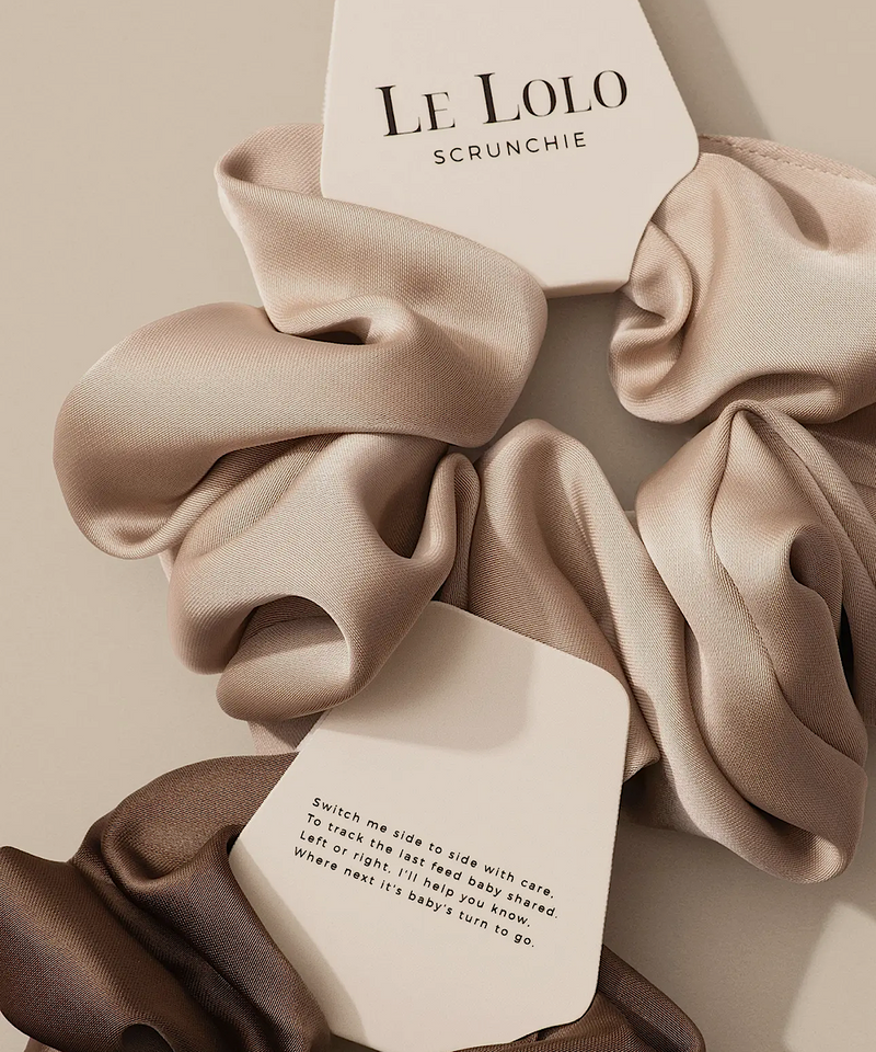 Breastfeeding Reminder Scrunchie (Brown)