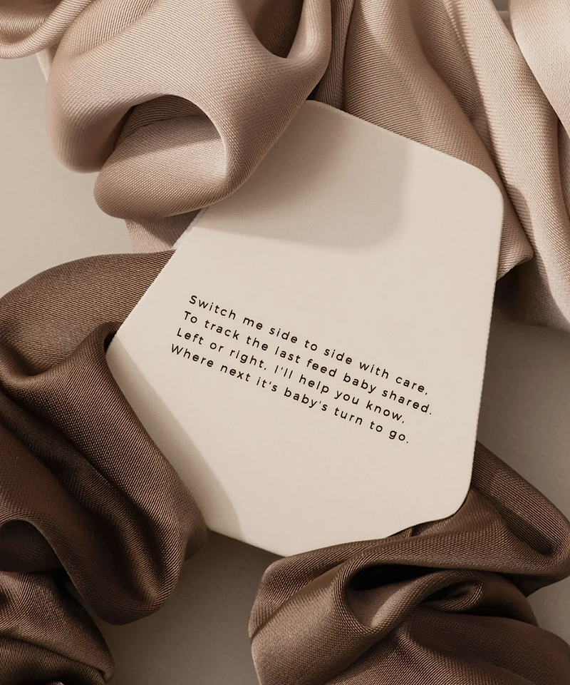 Breastfeeding Reminder Scrunchie (Beige)