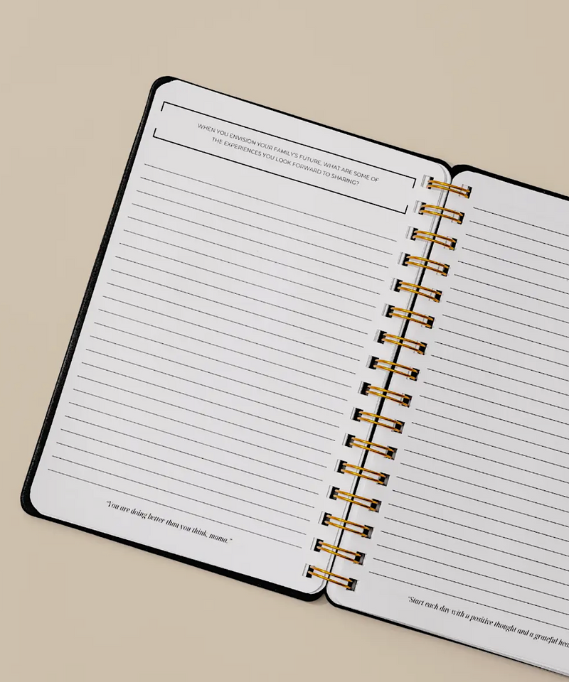 Journal: Journal Prompts For Mama + Daily Tracker For Baby