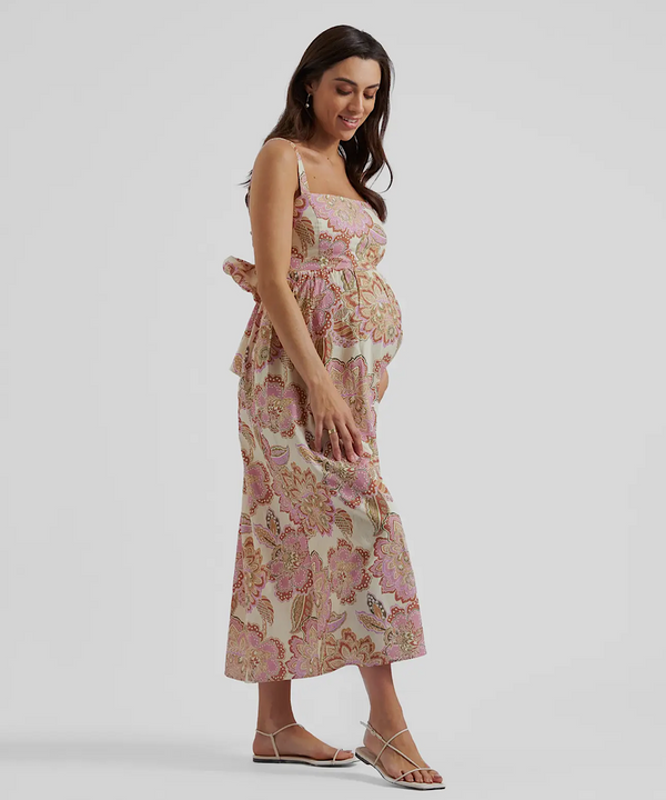 The Hope Tie Back Linen Dress