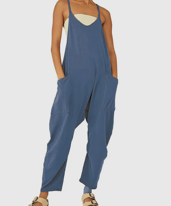 The Daily Mama Jumpsuit (Denim Blue)