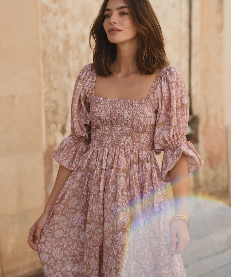 The Amara Dress (Guava)