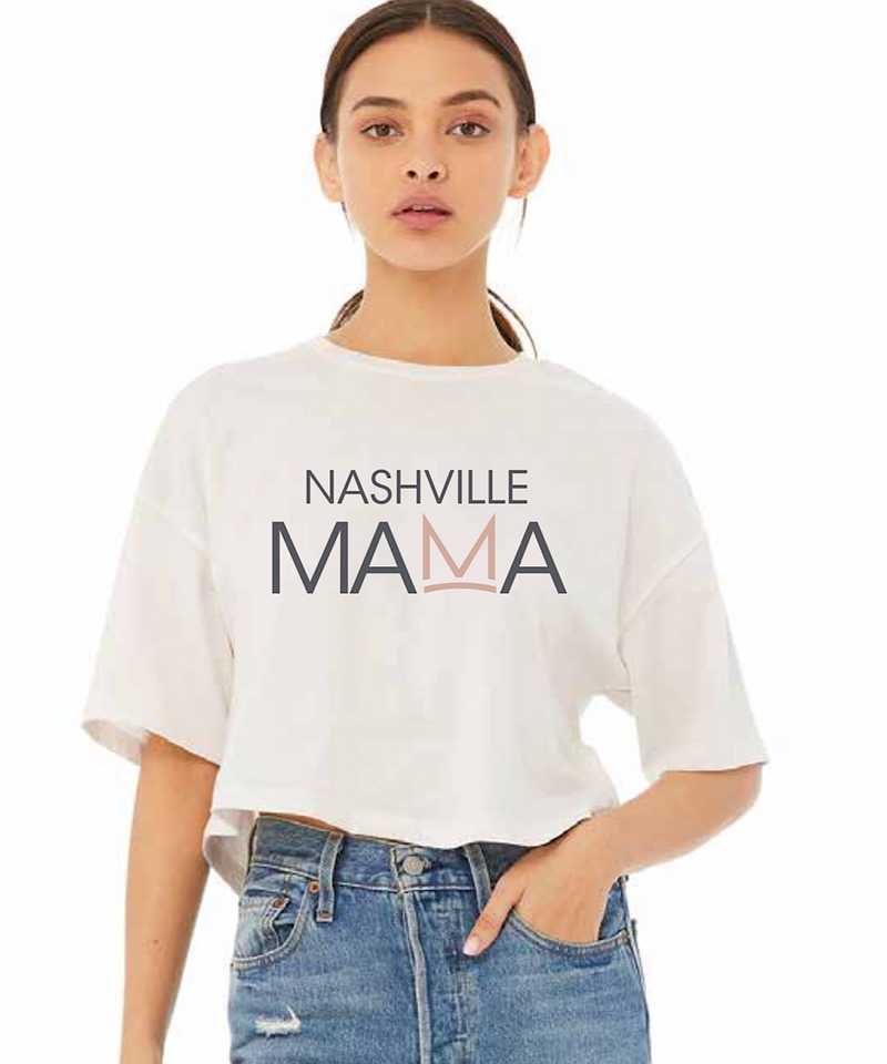 The Nashville Mama Crop Tee