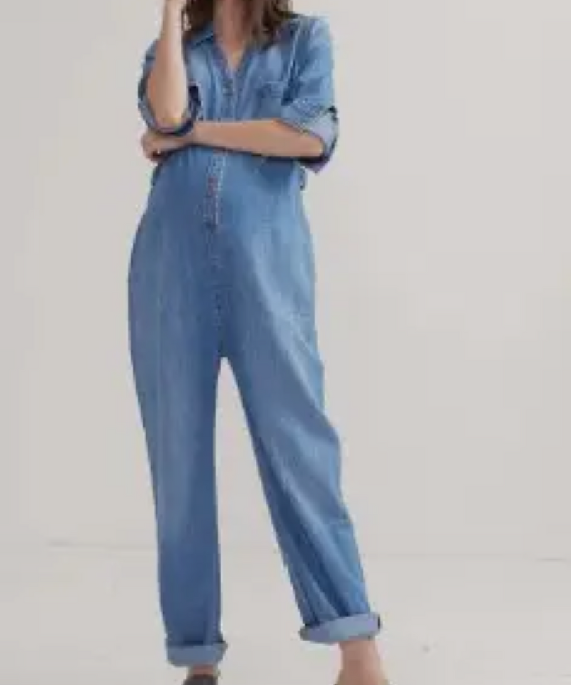 HATCH: The Everyday Denim Nursing Jumpsuit