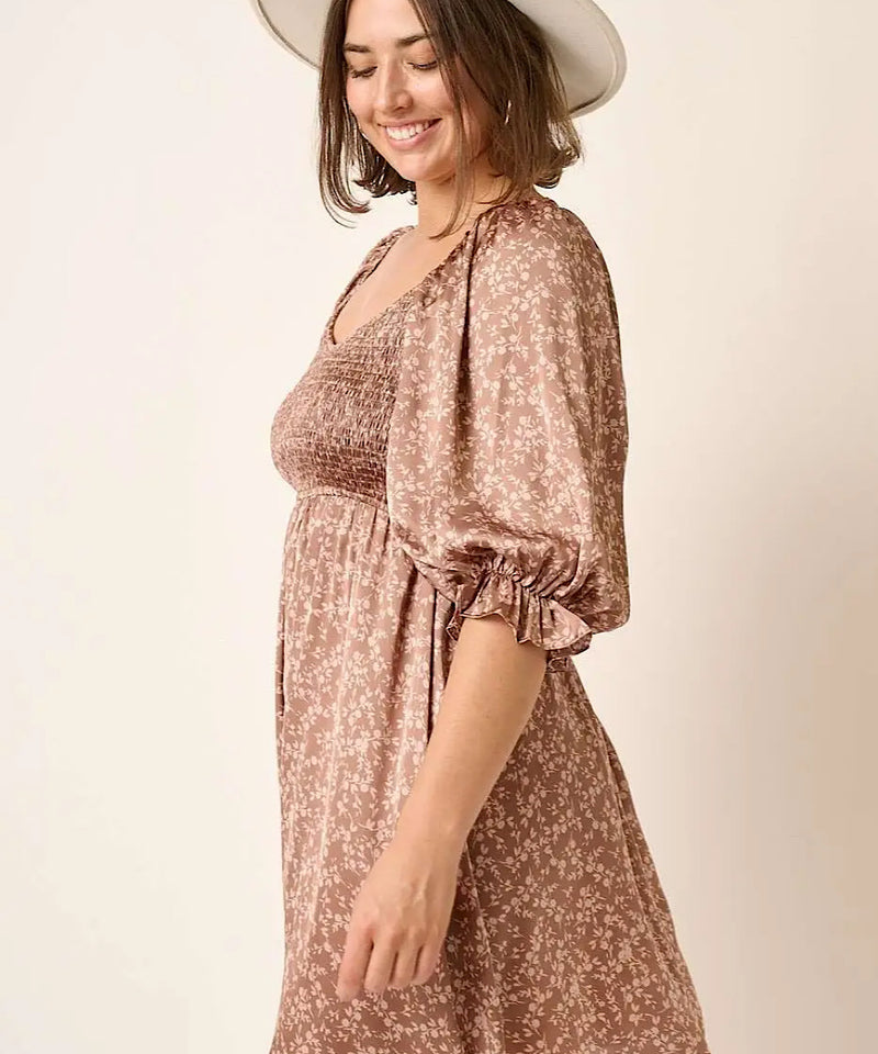 The Audrey Dress (Mocha)