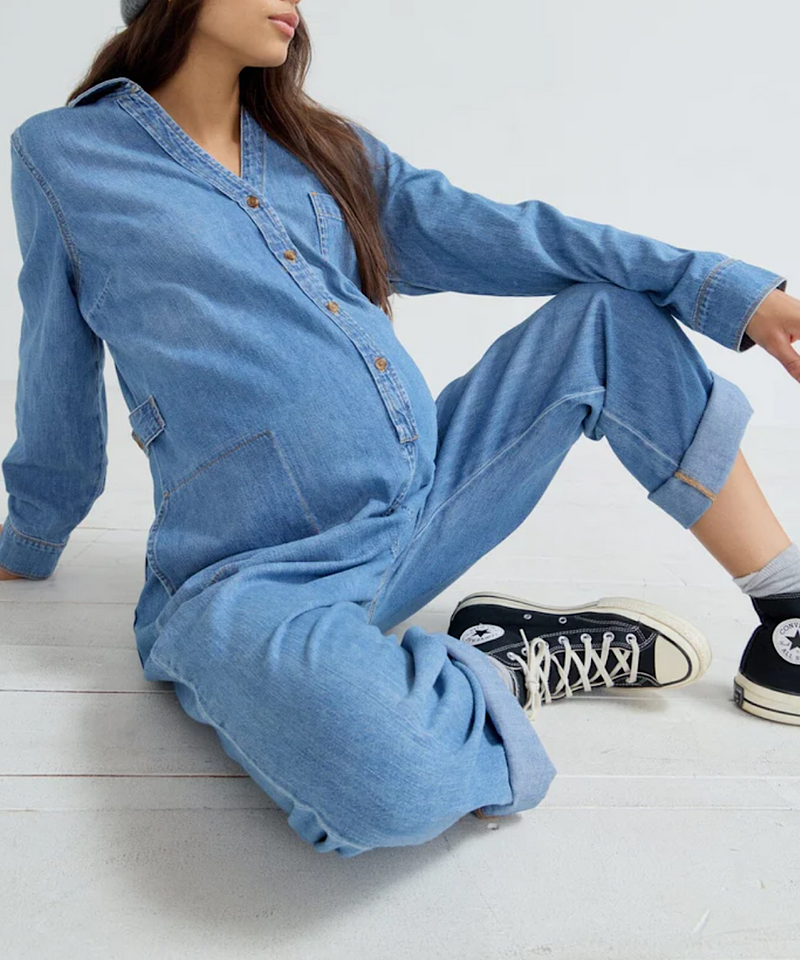 HATCH: The Everyday Denim Nursing Jumpsuit