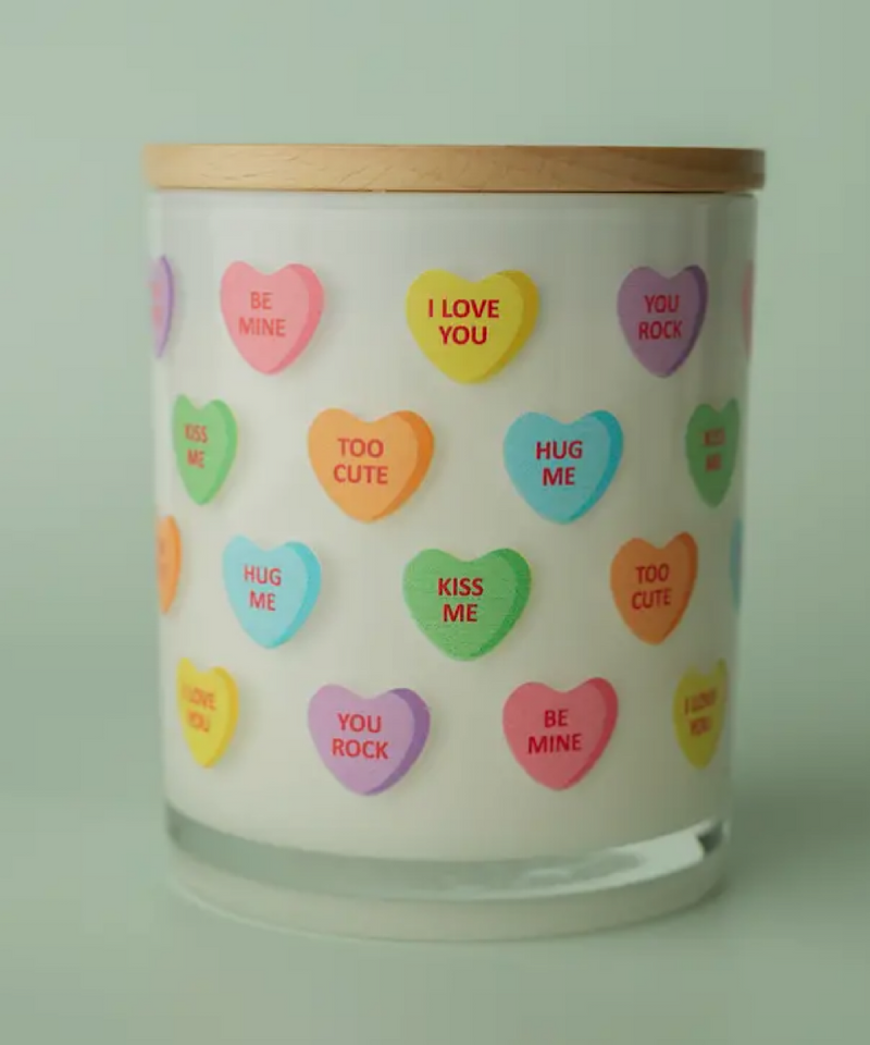 The Candy Hearts Candle