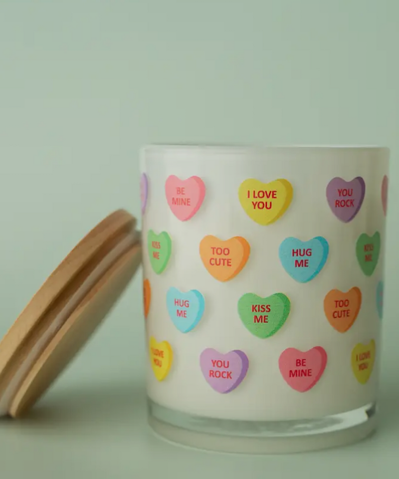 The Candy Hearts Candle