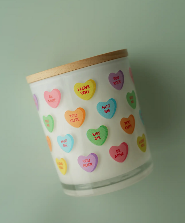 The Candy Hearts Candle