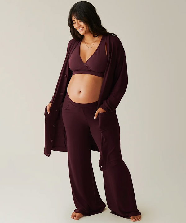 CozyKnit Long Sweater (Deep Burgundy)