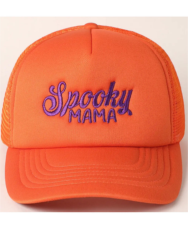 Spooky Mama Hat (Orange/Purple)