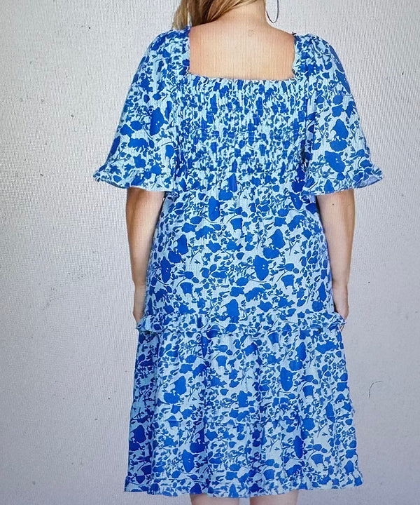 The Piper Plus Dress (Blue)