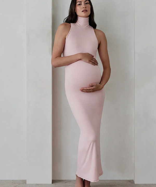 BUMPSUIT: The Serena Maternity Dress (Dusty Pink)