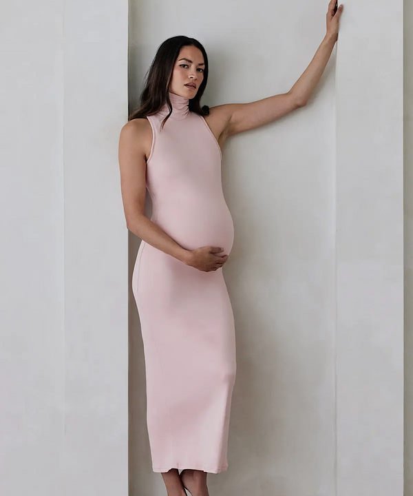 BUMPSUIT: The Serena Maternity Dress (Dusty Pink)