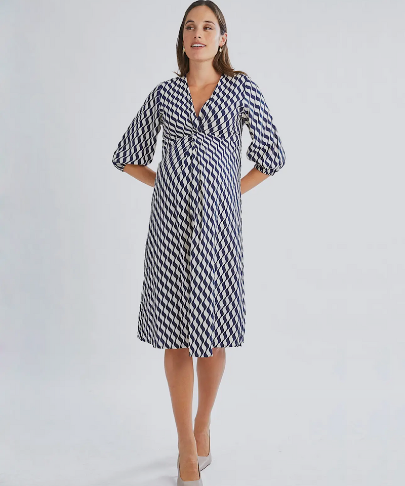 The Elea Geometric Wave Dress