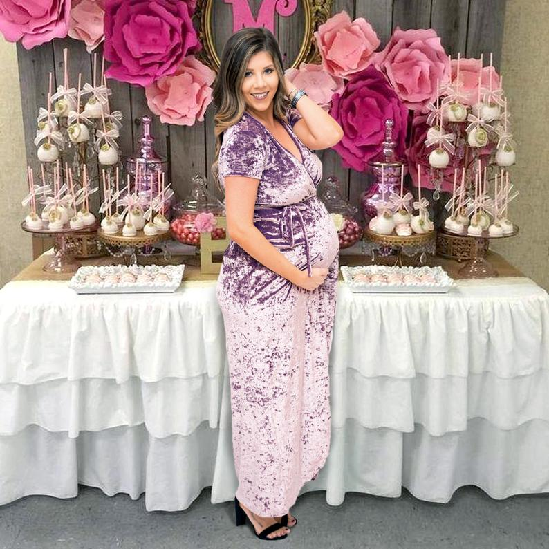 The Bianca Maternity Dress (Violet)