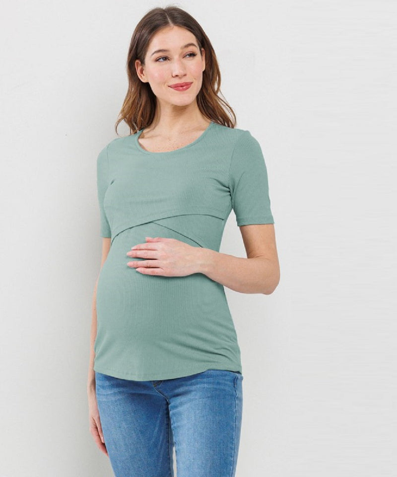The Alley Maternity & Nursing Top (Oatmeal)