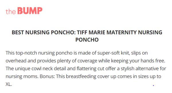 The Aspen Maternity & Nursing Poncho